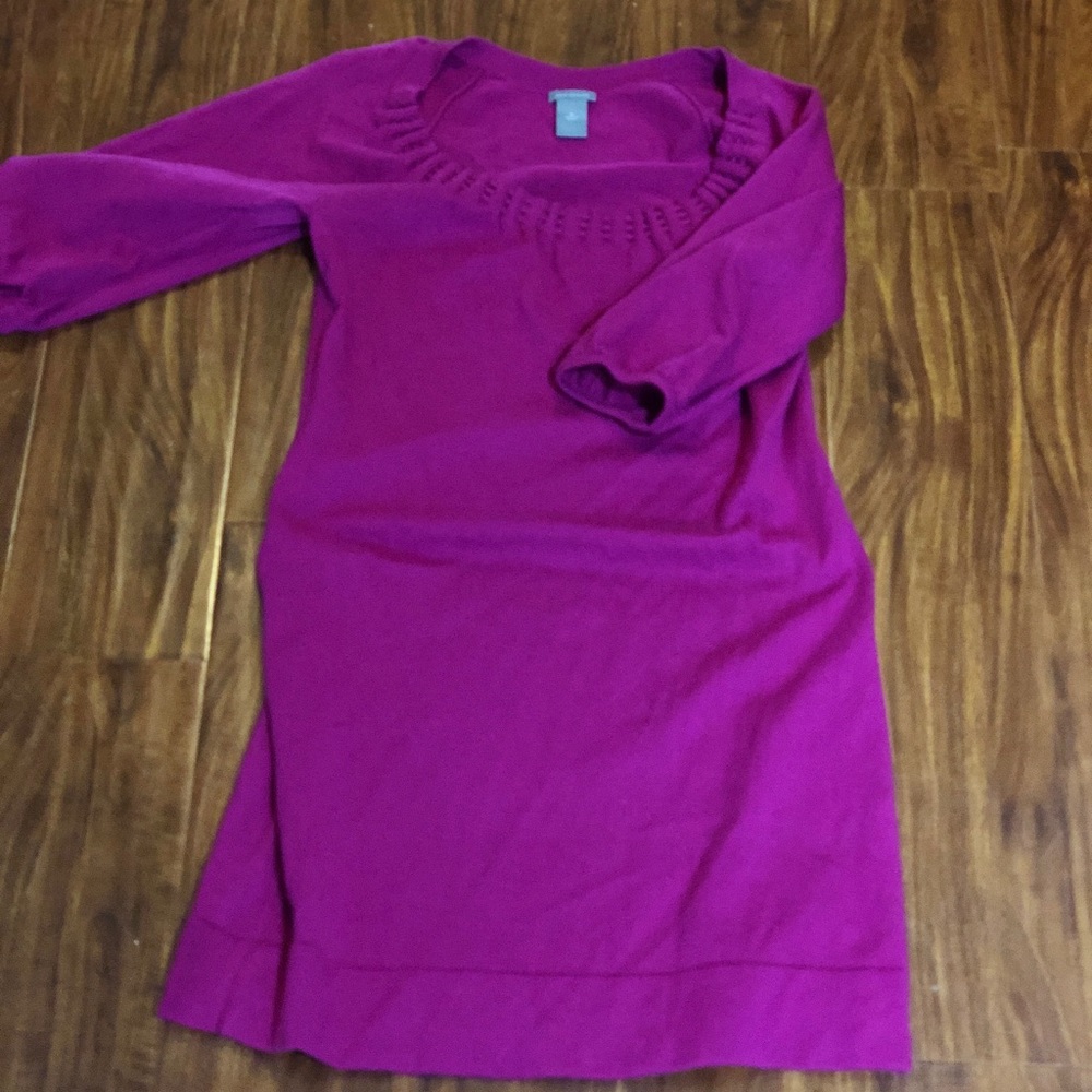 Ann Taylor-sweater dress- pink